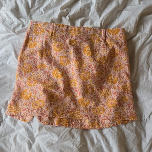ZARA Floral Boho Linen Blend Mini Skirt - Picture 12 of 12